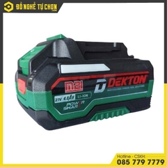 Bộ pin sạc bằng Ion Liti (ắc quy) hiệu DEKTON; Model: M21-B4000PLUS, 21V, 4000mAh