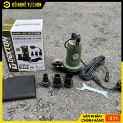 Máy Bơm Chìm Dùng Pin Dekton M21-BC5350BL – 21V – Lưu Lượng 90 Lít/Phút – An Toàn, Tiện Dụng, Hàng Chính Hãng Có VAT