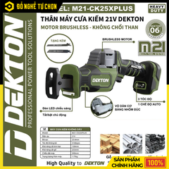 Máy Cưa Kiếm Pin Dekton 21V M21-CK25PLUS Không Chổi Than 3 Tốc Độ | Hàng Chính Hãng, Có VAT