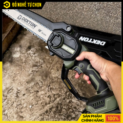 [THÂN] Máy Cưa Xích Dùng Pin 21V Dekton M21-CX10XPRO 10 Inch – Brushless Mạnh Mẽ, Điều Chỉnh 3 Tốc Độ, Cắt Nhanh Chính Xác, Hàng Chính Hãng, Có VAT