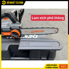 Máy Cưa Xích Dùng Pin Dekton M21-CX12PRO 12 Inch – Motor Không Chổi Than, Cắt Mạnh Mẽ, An Toàn Cao, Hàng Chính Hãng, Có VAT