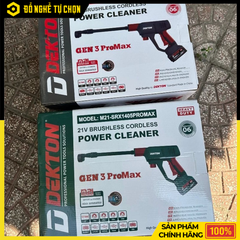 Máy rửa xe pin Dekton M21-SRX1405PROMAX – Áp lực mạnh 55 Bar, Motor Brushless, đa năng – tiện lợi - Hàng Chính Hãng Có VAT
