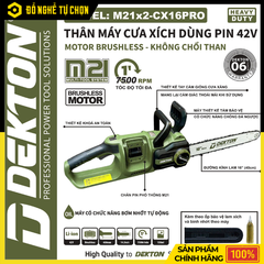 [THÂN] Máy Cưa Xích Pin 21V Dekton 16