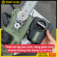 [THÂN] Máy Cưa Xích Pin 21V Dekton 16
