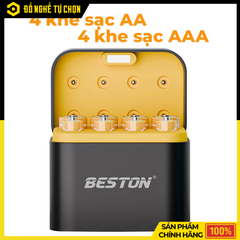 Hộp Sạc Pin Beston M7037 – Dành Cho Pin AA & AAA Lithium 1.5V – Sạc Nhanh, Độc Lập, An Toàn – Hàng Chính Hãng Có VAT