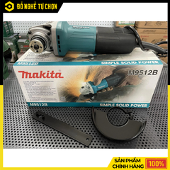 Máy Mài Góc Makita M9512B 100mm 720W – Công Tắc Đuôi An Toàn, Mài Cắt Mạnh Mẽ Cho Thợ Chuyên Nghiệp | Hàng Chính Hãng, Có VAT
