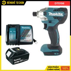 Combo Makita - Máy Vặn Vít Dùng Pin DTD156 + Pin 3.0Ah + Đế Sạc Nhanh