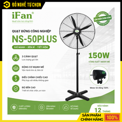 Quạt Công Nghiệp Đứng NS-75PLUS iFan – Lưu Lượng Gió Mạnh, Làm Mát Hiệu Quả Cho Không Gian Lớn | Hàng Chính Hãng, Có VAT