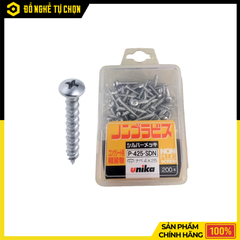 Ốc Vít Bắt Tường Bê Tông 4.0x25mm Đầu Tròn Unika P-425-SDN | Hàng Chính Hãng, Có VAT