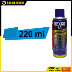 Dầu Bôi Trơn Đa Năng Lubricant Rexco 50 RX-SP0007 – 220ml – Chống Rỉ, Bôi Trơn, Làm Sạch – Hàng Chính Hãng Có VAT