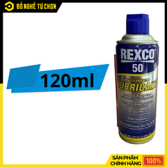 Dầu Bôi Trơn Đa Năng Lubricant Rexco 50 RX-SP0006 – 120ml – Chống Rỉ, Bôi Trơn, Làm Sạch – Hàng Chính Hãng Có VAT