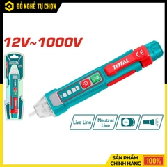 Đầu Dò Điện Áp AC TOTAL THT100091 – Cảm Biến Tự Động – Đèn Báo Âm Thanh & Ánh Sáng – Kèm Pin – Hàng Chính Hãng Có VAT