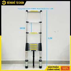 Thang Nhôm Rút Đơn Sumika SK320 Cao 3.2m Gọn Nhẹ | Hàng Chính Hãng, Có VAT