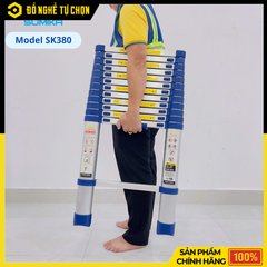 Thang Nhôm Rút Đơn 3.8m Sumika SKB380 – Gọn Nhẹ, An Toàn, Dễ Sử Dụng | Hàng Chính Hãng, Có VAT