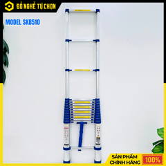 Thang Nhôm Rút Gọn Sumika SKB510 Đai Xanh 5.1m | Hàng Chính Hãng, Có VAT