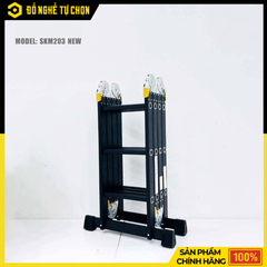Thang Nhôm Gấp 4 Đoạn Sumika SKM203 NEW Cao 3.58m | Hàng Chính Hãng, Có VAT