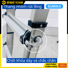 Thang Nhôm Chữ A Mở Rộng Sumika SKM404 – Đa Năng, An Toàn, Tiện Lợi Cho Mọi Công Việc Trên Cao – Hàng Chính Hãng, Có VAT