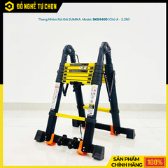 Thang Nhôm Rút Đôi Sumika SKS440D Sơn Tĩnh Điện 2m2 – Gọn Nhẹ, Đa Năng, An Toàn Khi Sử Dụng | Hàng Chính Hãng, Có VAT