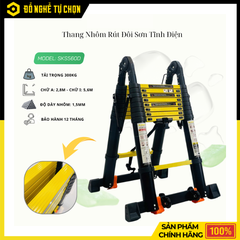 Thang Nhôm Rút Đôi Sumika SKS560D Sơn Tĩnh Điện – Linh Hoạt, Chắc Chắn, Đa Năng Cho Mọi Công Việc | Hàng Chính Hãng, Có VAT