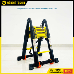 Thang Nhôm Rút Đôi Sumika SKS560D Sơn Tĩnh Điện – Linh Hoạt, Chắc Chắn, Đa Năng Cho Mọi Công Việc | Hàng Chính Hãng, Có VAT