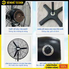 Quạt Công Nghiệp Đứng Sumika ST650 – Gió Mạnh, Tiết Kiệm Điện, Bền Bỉ Cho Mọi Không Gian Rộng, Hàng Chính Hãng Có VAT