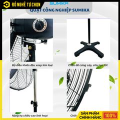 Quạt Công Nghiệp Dạng Đứng Sumika ST750 – Lưu Lượng Gió Lớn, Hoạt Động Mạnh Mẽ, Bền Bỉ, Hàng Chính Hãng Có VAT