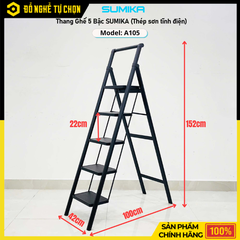 Thang nhôm ghế 5 bậc SUMIKA A105