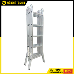 Thang Nhôm Gấp Đa Năng 4 Đoạn Sumika SK605 Cao 5.8m Gấp Đa Năng | Hàng Chính Hãng, Có VAT