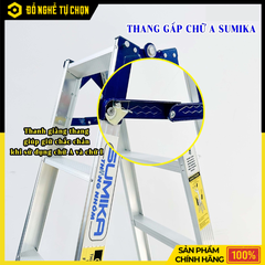 Thang Nhôm Xếp Chữ A Sumika SKD507 Cao 2.1M+2.1M | Hàng Chính Hãng, Có VAT