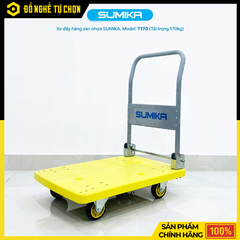 Xe Đẩy Hàng Sàn Nhựa SUMIKA T170 – Gọn Nhẹ, Chở Hàng 170kg | Hàng Chính Hãng, Có VAT
