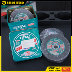 Bộ 100 Đĩa Cắt Kim Loại TOTAL TAC210105100 – 105mm – Cắt Inox, Thép, Sắt – Hàng Chính Hãng Có VAT
