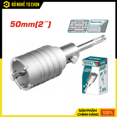 Mũi Khoét Lỗ Hợp Kim Total TAC430501 50mm Cắt Nhanh, Độ Bền Cao Cho Thợ Chuyên Nghiệp | Hàng Chính Hãng, Có VAT