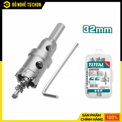 Mũi Khoét Lỗ TCT Total TAC48321 32mm 6 Răng Hợp Kim Siêu Cứng, Khoan Cắt Inox Nhanh Gọn | Hàng Chính Hãng, Có VAT