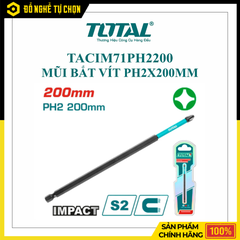 Mũi bắt vít Total TACIM71PH2200 PH2x200mm | Hàng Chính Hãng, Có VAT