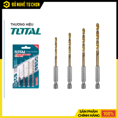 Bộ mũi khoan kim loại đuôi gài hiệu Total TACSD4041
