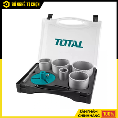 Bộ Mũi Khoét Lỗ Kiếng Cacbua 7 Chi Tiết Total TACSH2071 – Khoan Kính Chính Xác, Độ Bền Cao, Đầy Đủ Kích Thước | Hàng Chính Hãng, Có VAT