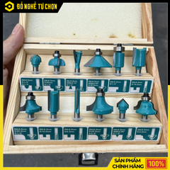 Bộ 12 Mũi Phay Gỗ 6mm Total TACSR0121 Hợp Kim Cao Cấp Đa Dạng Kiểu Phay – Hàng Chính Hãng, Có VAT