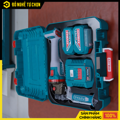 Máy Mài Góc Dùng Pin TOTAL TAGLI4128102 – 42V Không Dây – 2 Pin 2.5Ah + 1 Sạc – Công Suất 1280W – Chính Hãng Có VAT