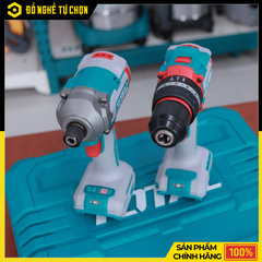 Bộ Combo Máy Khoan Búa & Máy Siết Vít Không Chổi Than Dùng Pin 20V Total TCKLI20277 – TIDLI206681 + TIRLI20281 – 2 Pin 2Ah & Sạc Nhanh – Hàng Chính Hãng Có VAT