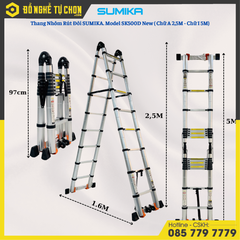 Thang nhôm rút gọn đôi Sumika SK500D New