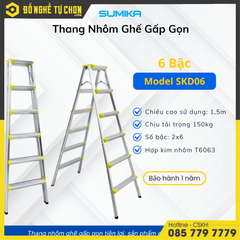 Thang Nhôm Dạng Bậc Ghế Sumika SKD-06