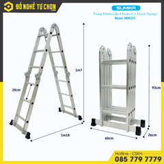 Thang Nhôm Gấp 4 Đoạn Sumika SKM203