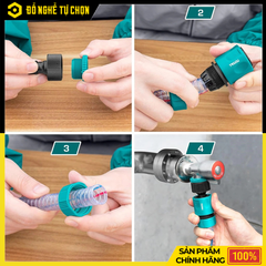 Bộ 5 Khớp Nối Dùng Cho Máy Xịt Rửa Total THHCS05122 – Kết Nối Nhanh, Bền Bỉ, Dễ Sử Dụng | Hàng Chính Hãng, Có VAT