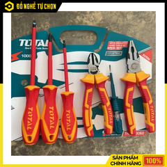 Bộ 6 Công Cụ Cách Điện Total THKIST3062 Chuẩn VDE 1000V, An Toàn Cho Thợ Điện Chuyên Nghiệp | Hàng Chính Hãng, Có VAT