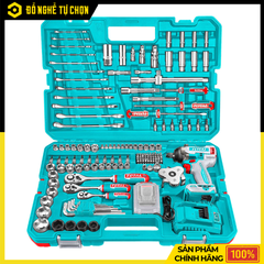 Combo Máy Siết Bu Lông Total TIWLI2050 Kèm 152 Phụ Kiện THKTHP31522 | Hàng Chính Hãng, Có VAT