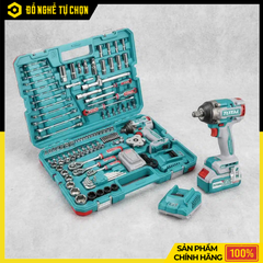 Combo Máy Siết Bu Lông Total TIWLI2050 Kèm 152 Phụ Kiện THKTHP31522 | Hàng Chính Hãng, Có VAT
