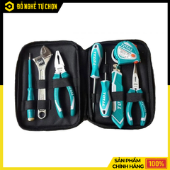 Bộ Đồ Nghề Cầm Tay 8 Chi Tiết Total THKTHP90086 Đa Năng, Gọn Nhẹ, Đầy Đủ Dụng Cụ Sửa Chữa Gia Đình | Hàng Chính Hãng, Có VAT