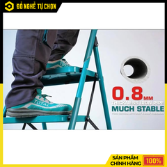 Thang Ghế Tay Vịn 4 Bậc Total THLAD09041 – An Toàn, Vững Chắc, Tiện Lợi Cho Mọi Gia Đình - Hàng Ch8isnh hãng, Có VAT