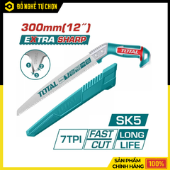 Cưa Cành Cầm Tay Lưỡi Thẳng 300mm Total THPS3008 – Cắt Cành Sắc Gọn, Bền Bỉ, Dễ Dàng Sử Dụng | Hàng Chính Hãng, Có VAT