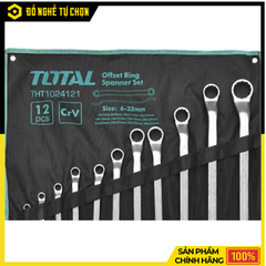 Bộ Cờ Lê Hai Đầu Vòng 12 Chi Tiết Total THT1024121 – Đa Kích Thước, Chắc Chắn, Chuyên Dụng Cơ Khí | Hàng Chính Hãng, Có VAT